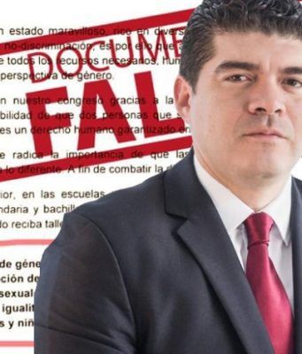 Difunden falso documento para desinformar sobre Matrimonio Igualitario en Veracruz