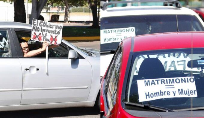 Iglesias realizan caravana de homofobia contra Matrimonio Igualitario en Baja California