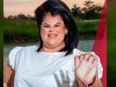 ¡Gatada! Diputada sobrina de AMLO niega foto con activista por bandera LGBT